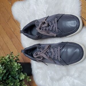 ALDO Mens Size 9 Leather  Lace-Up Dress Sneakers